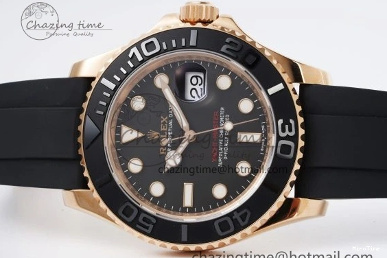 MiroTime 0508 Yacht-Master 116655 VSF 1:1 Best Edition Black Ceramic Bezel on Oysterflex Rubber Strap VS Practical 2096